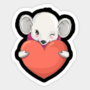 Cute Mouse Valentines Sticker